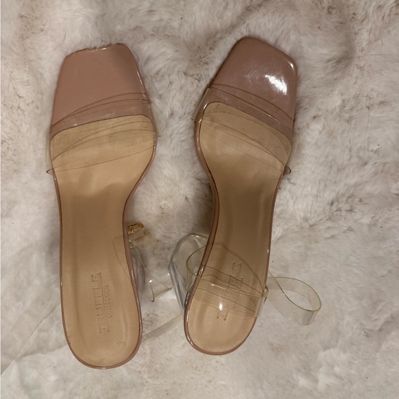 Transparent Nude Heeled Sandals - Picture 4 of 4